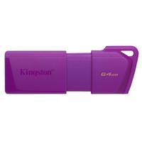 [RAM-4044] MEMORIA FLASH USB KINGSTON DATA TRAVELER EXODIA 64GB GEN 1 3.2 TIPO A MORADO NEON (KC KINGSTON KC-U2L64-7LP