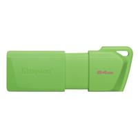 [RAM-4056] MEMORIA FLASH USB KINGSTON DATA TRAVELER EXODIA 64GB GEN 1 3.2 TIPO A VERDE NEON (KC KINGSTON KC-U2L64-7LG
